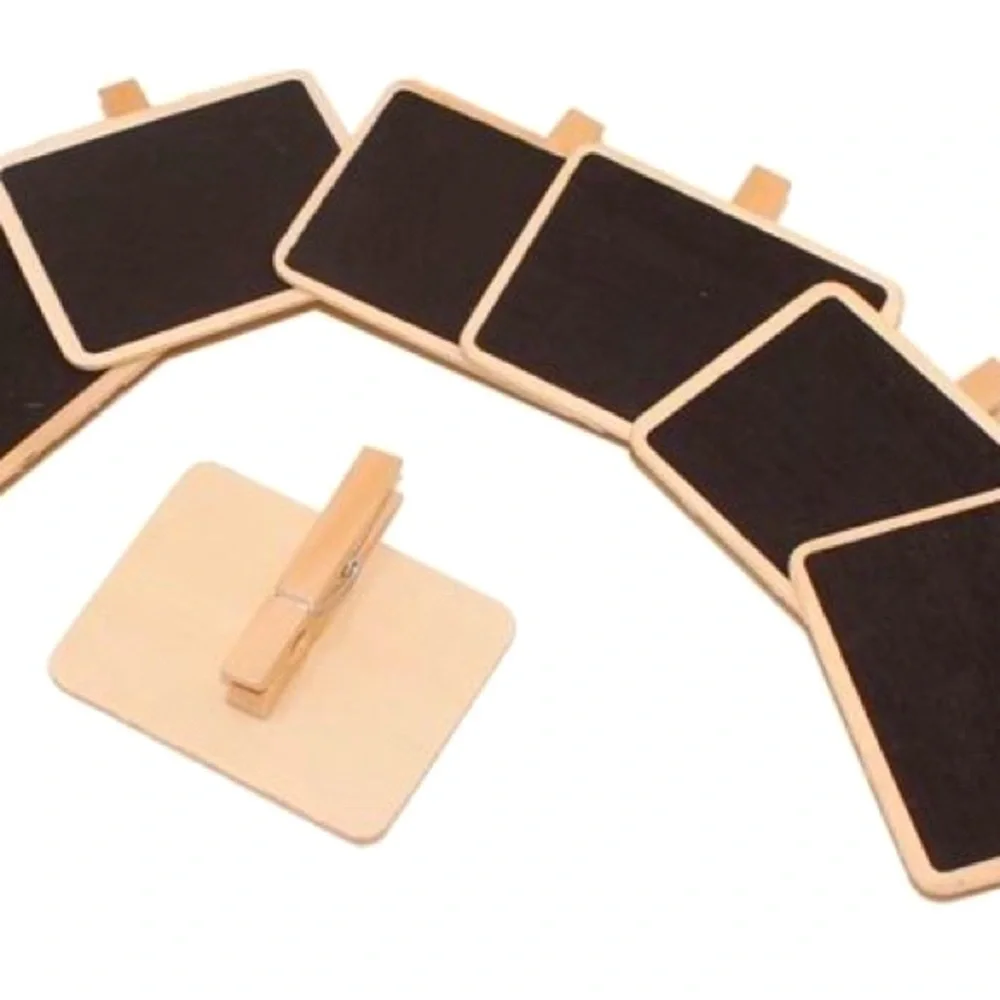 THE CONTAINER STORE DIY SHOP Pack of 4 Mini Chalkboard Clips